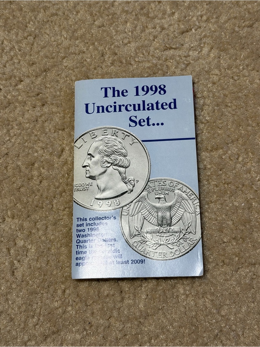 Source Unknown 1998 Uncirculated Set - Light Blue and Silver